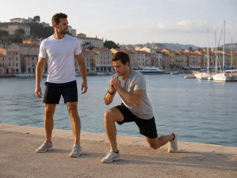 Séance de coaching en extérieur sur le bord de mer de La Ciotat