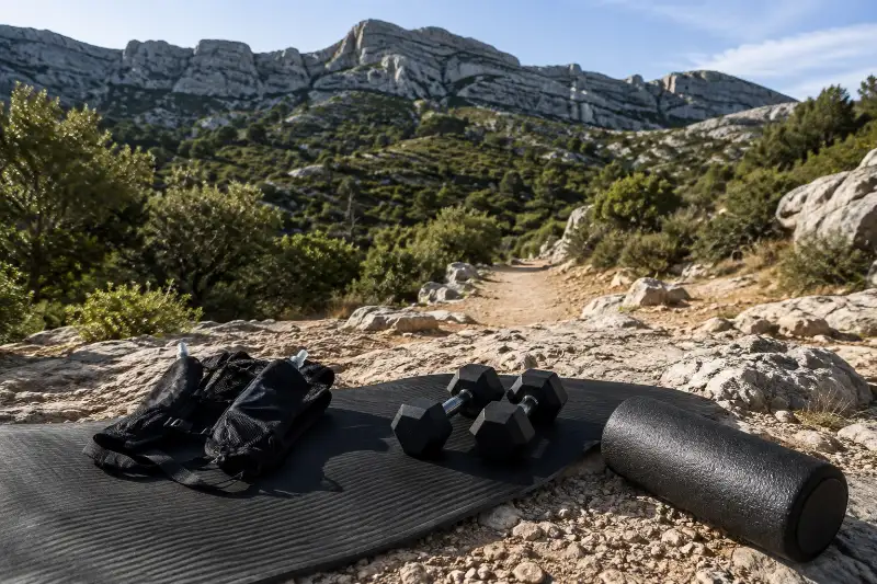 Travail en dénivelé sur les hauteurs de Cassis